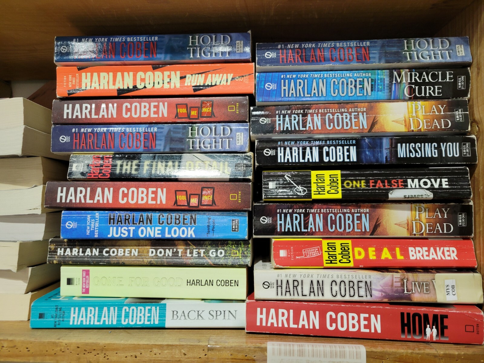 Lot of 10 Harlan Coben Paperback Books Random Mix
