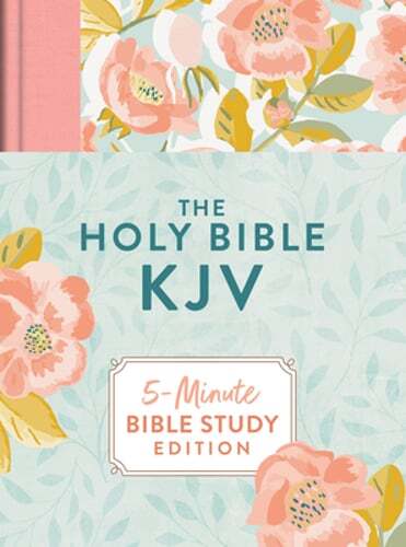 The Holy Bible Kjv: 5-Minute Bible Study Edition (Summertime Florals): New