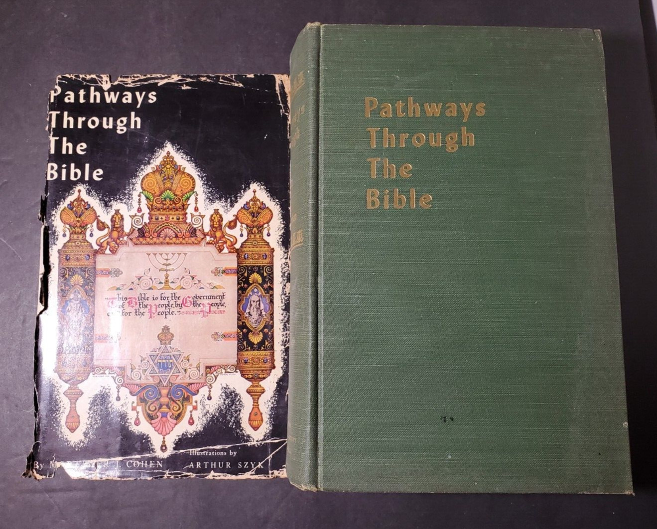 Vtg Pathways Through The Bible (1946) by Mortimer J. Cohen 11th Impression 1955