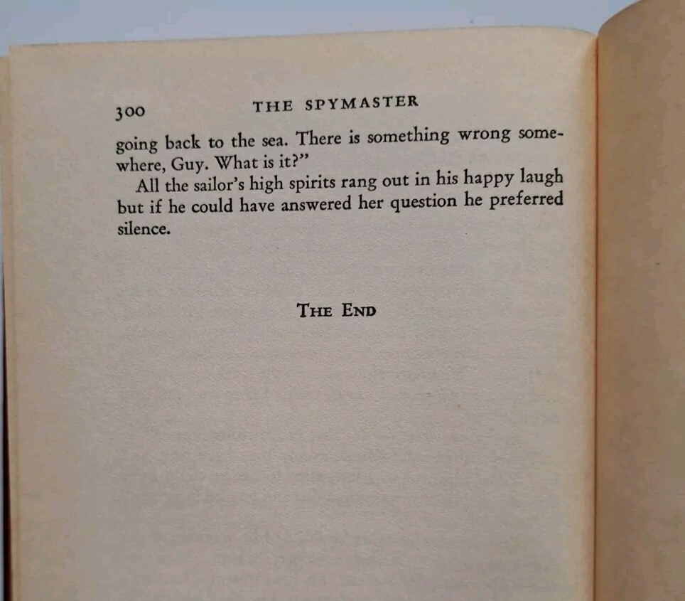 The Spymaster – E. Phillips Oppenheim 1938 Little Brown and Company 300 Pages
