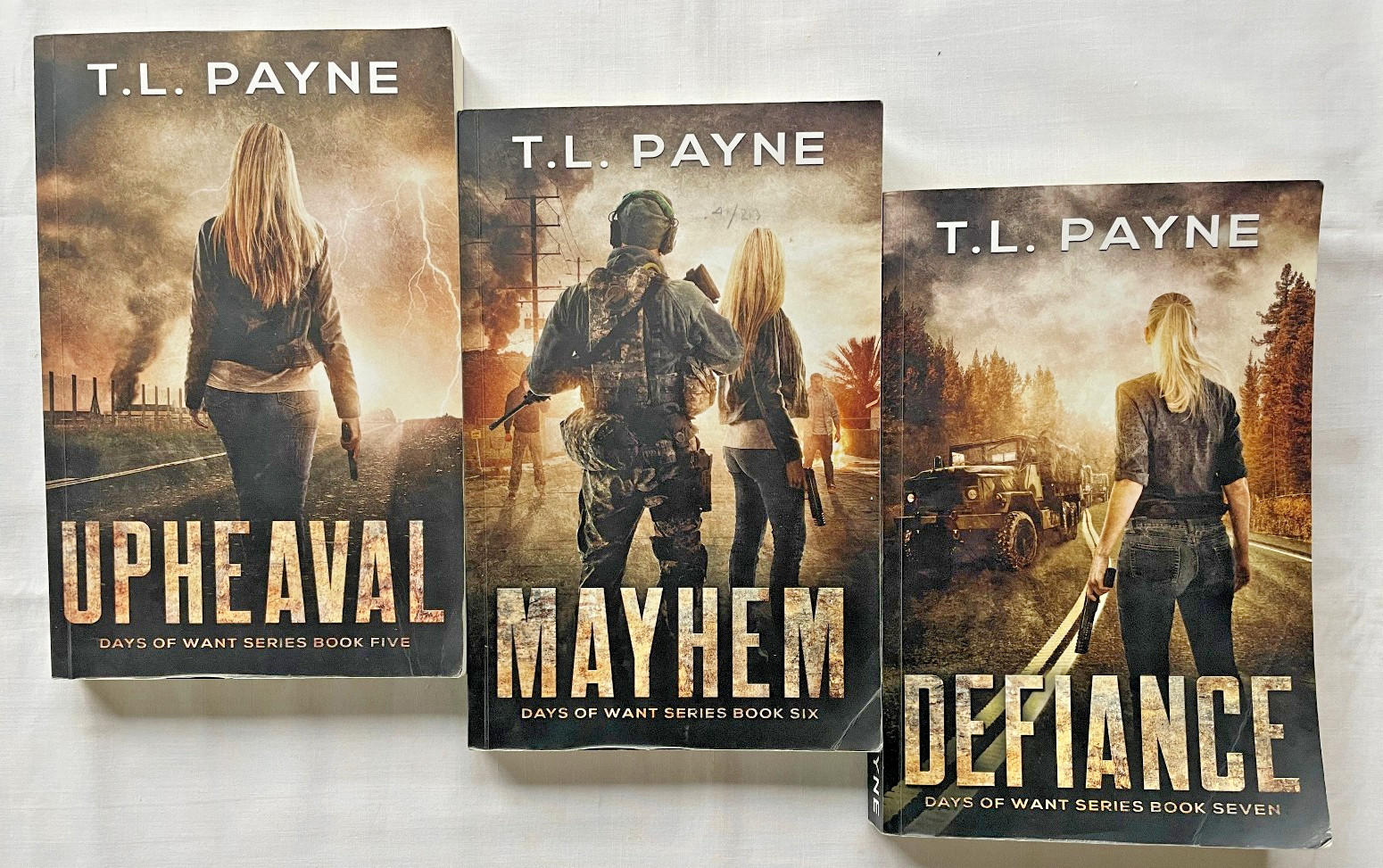Days of Want Series: Books 1-7 by T.L. Payne 2019-2021 Paperback set