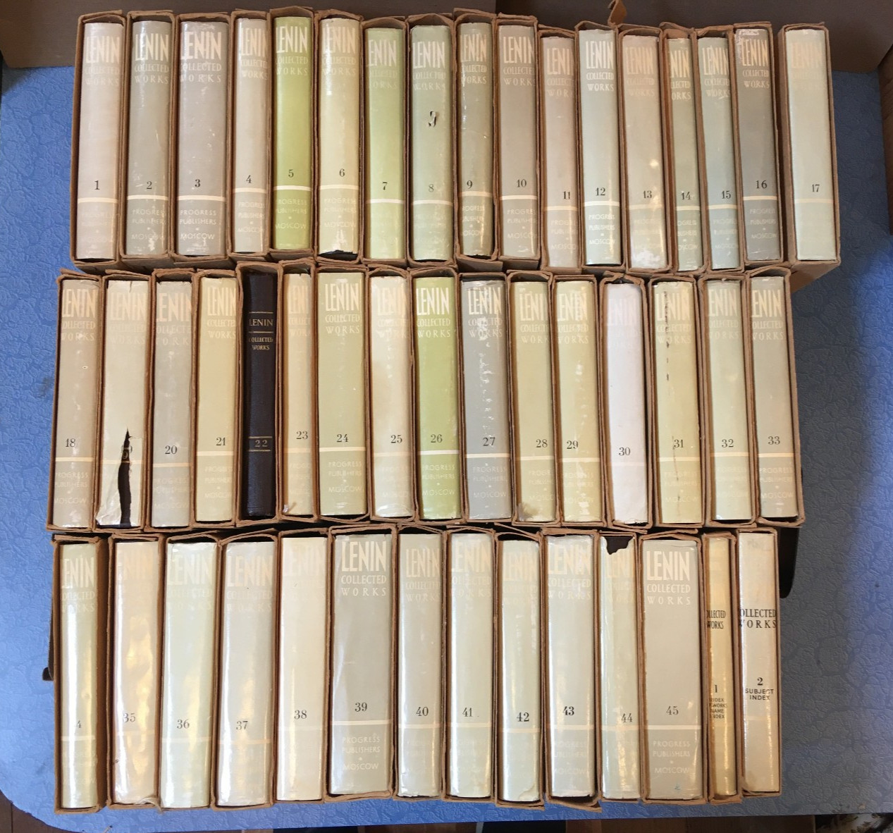 LENIN Collected Works Vol 1 – 45 + 2 Vol Index complete set Progress Pub