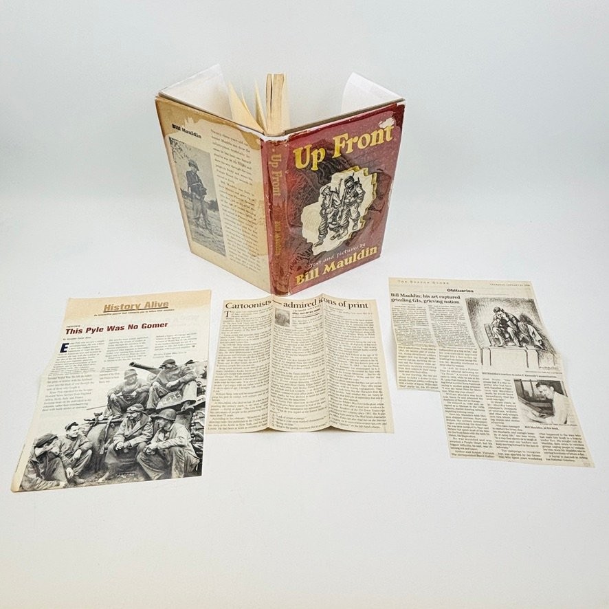 Up Front Bill Mauldin 1945 Fourth Printing Hardcover WWII Military Cartoons