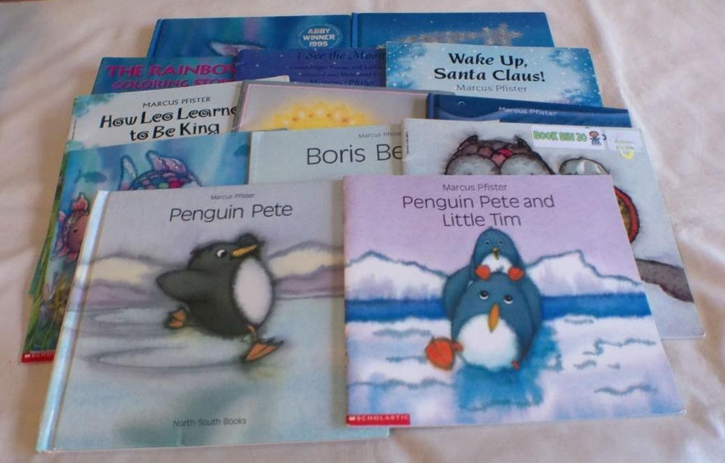 HUGE set of 16 Rainbow Fish series+ picture books by Marcus Pfister