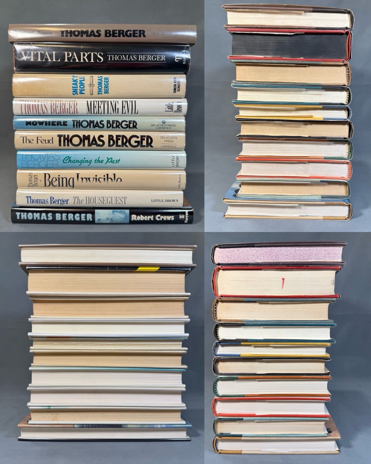 Thomas Berger First Edition Lot – 10 1st Print Books Reinhart’s HCDJ NF/Fine