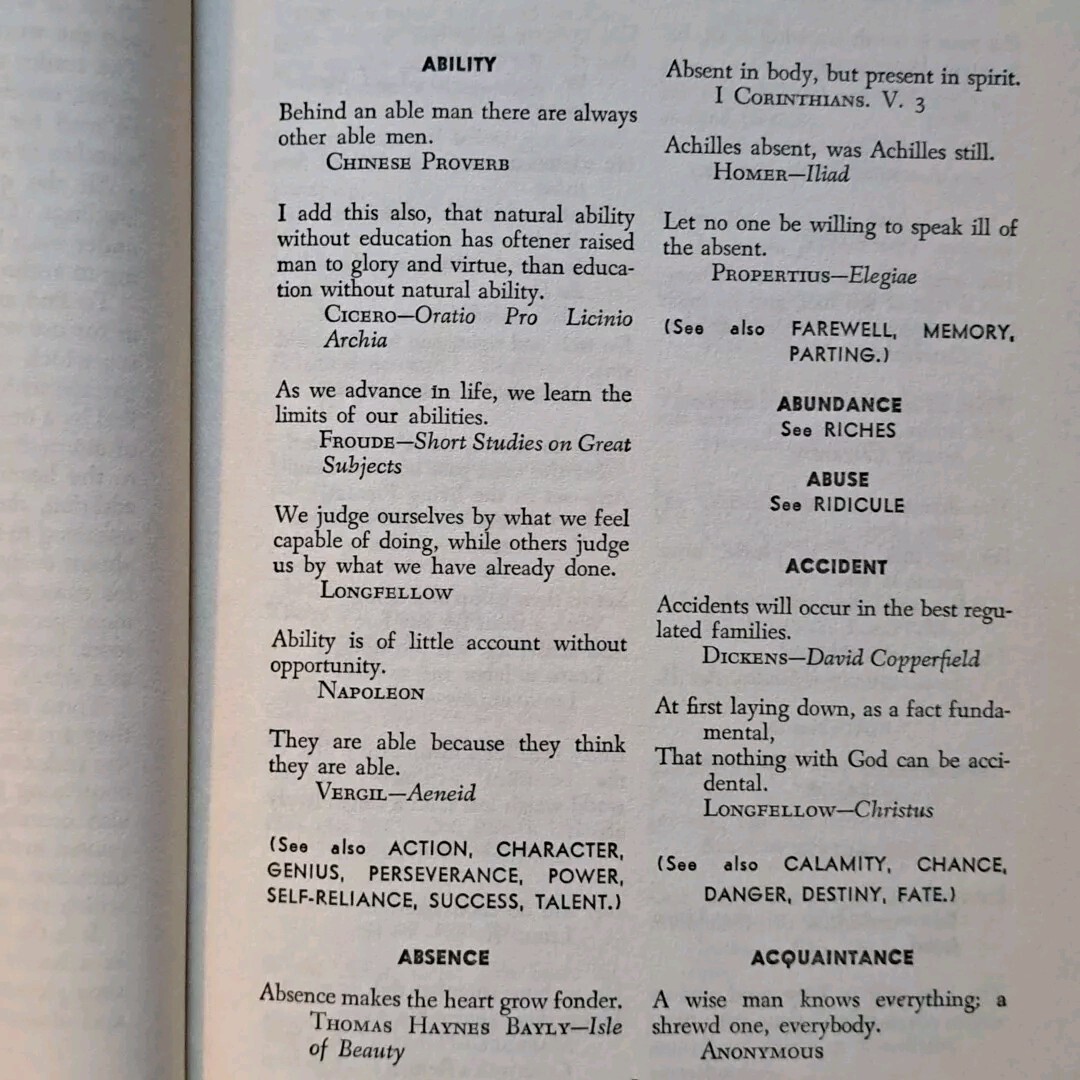 Five Thousand Quotations for All Occasions Henry Doubleday 1945 HC DJ 346 Page