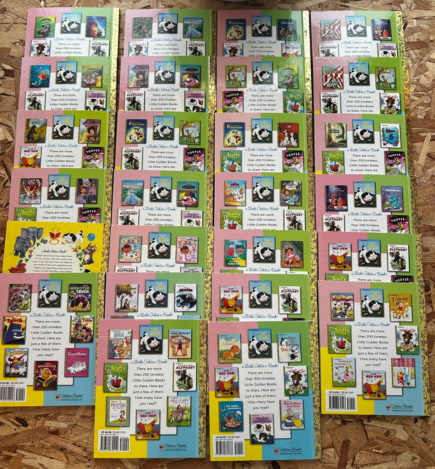 Lot of 26 Different LITTLE GOLDEN BOOKS – Classic Disney, Modern Disney, Various