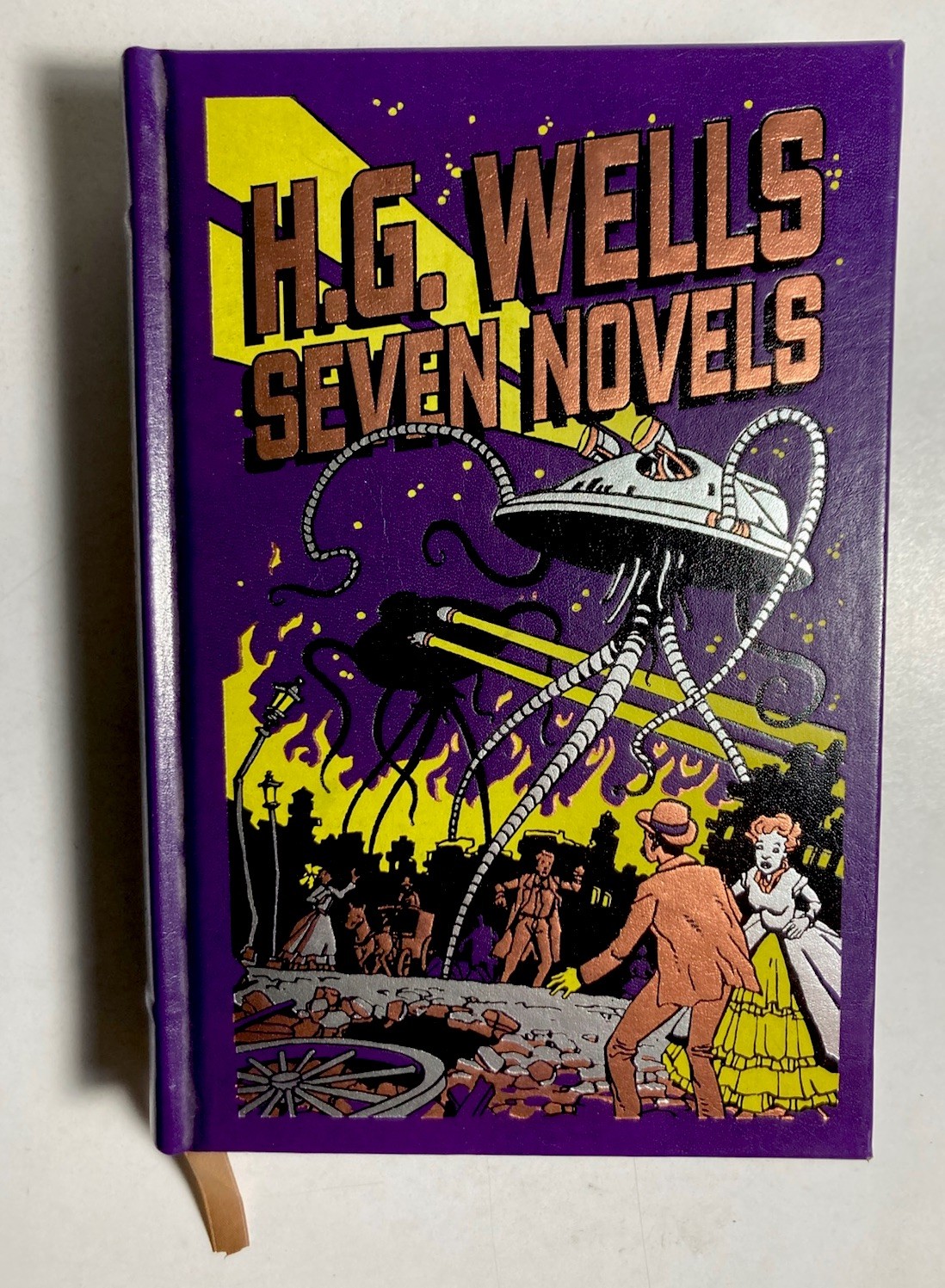 H.G. WELLS “Seven Novels” 2009 (1st Ed./1st) Deluxe Leatherbound HARDCOVER [B&N]