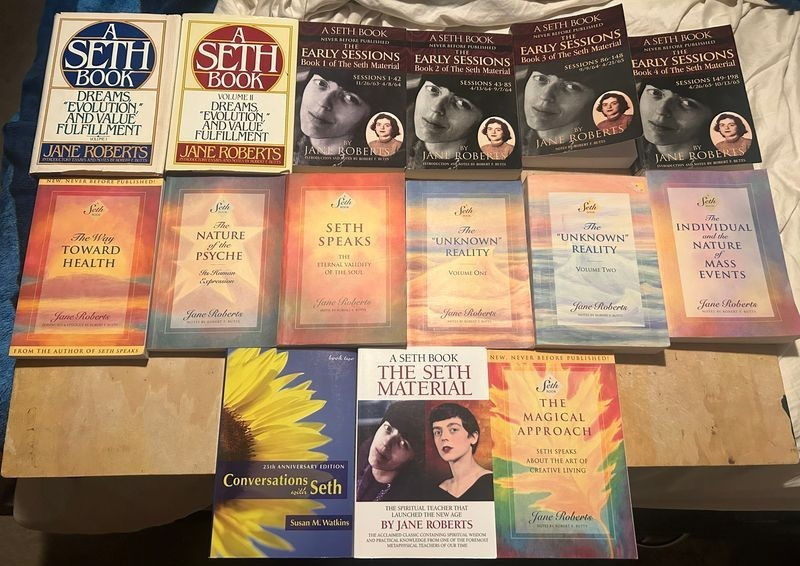 Seth Speaks Jane Roberts Spirt Medium Paperback Book Lot 15 Books Early Sessions