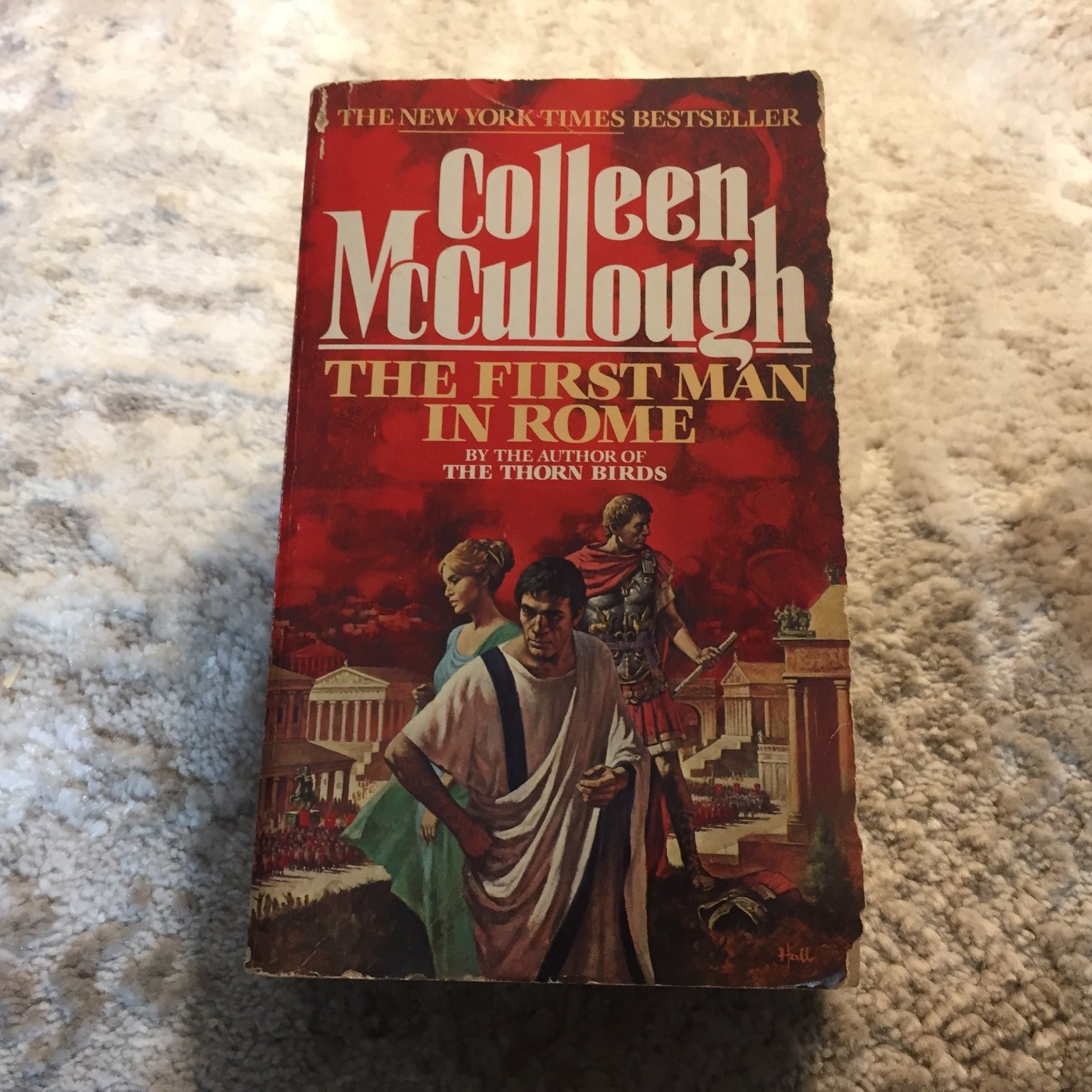 The First Man in Rome Colleen McCullough Illustrated Historical Fiction Avon