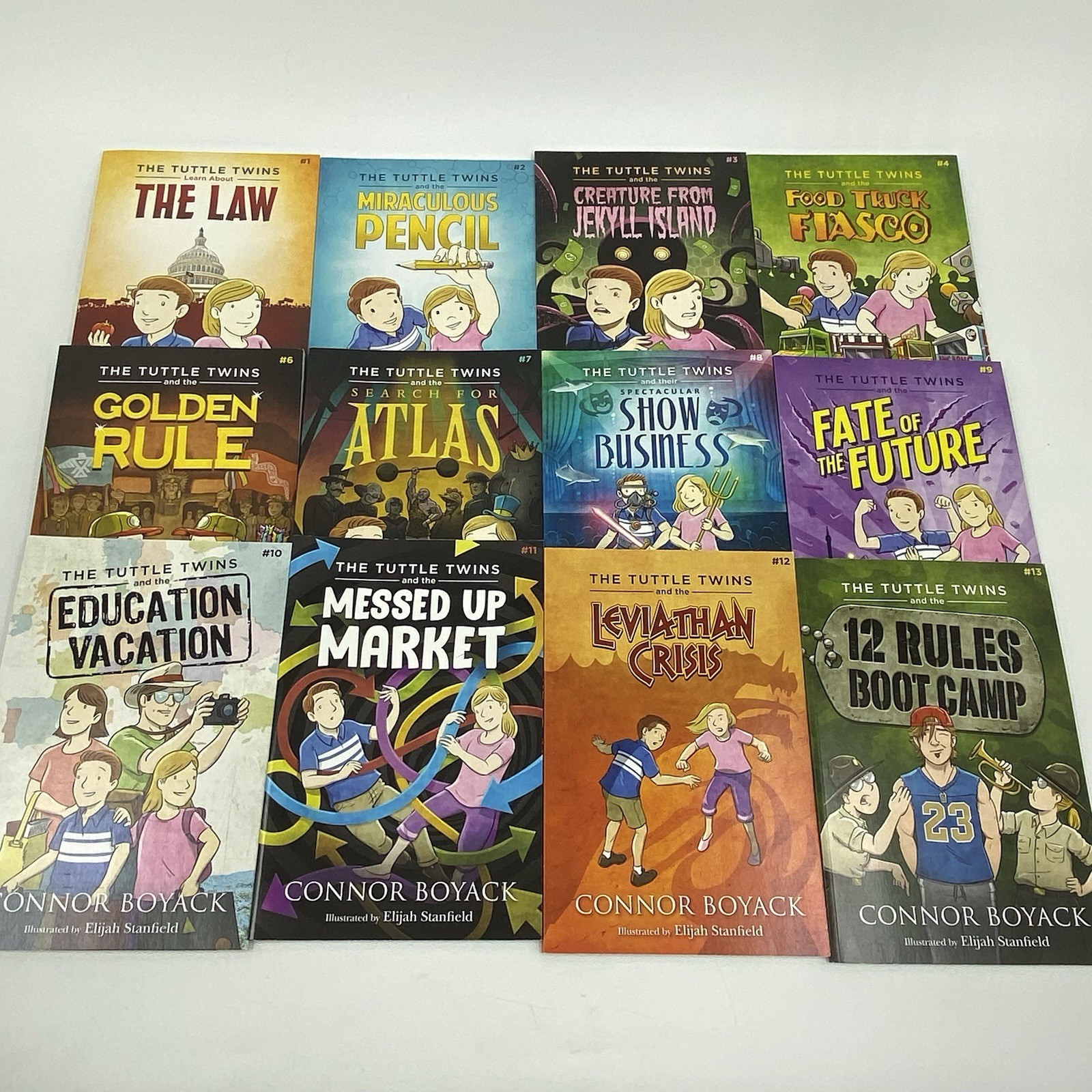 The Tuttle Twins Volumes 1-4, 6-13 With Shipping Box Connor Boyack Paperback