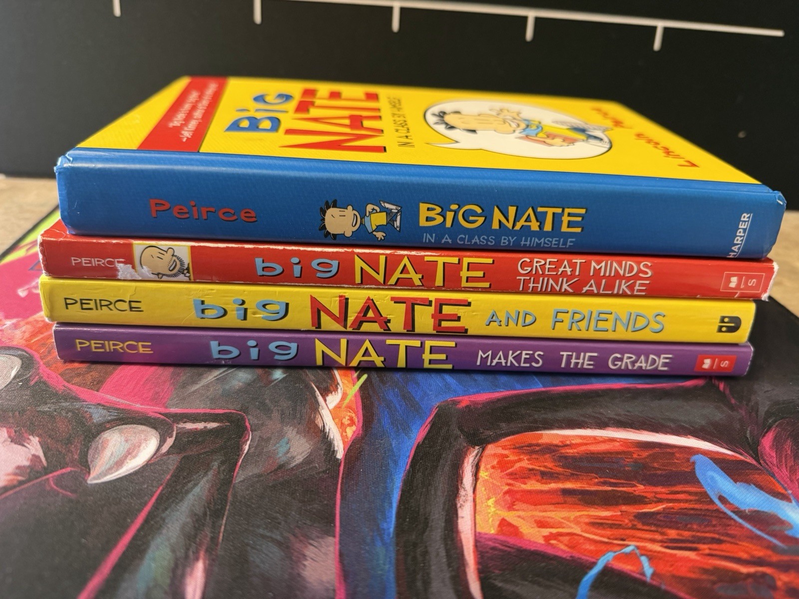 Big Nate Book Lot of 4 Lincoln Peirce Paperbacks & 1 Hardcover Comics Comix