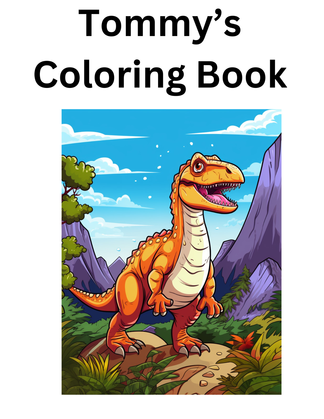 “Cute Dinosaur Coloring Book | Easy, Cute & Relaxing Designs | Perfect Gift Ide