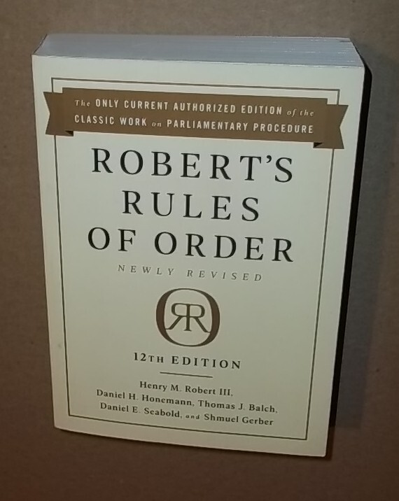 Robert’s Rules Of Order 12 Edition by henry m robert Public Affairs Books 2020