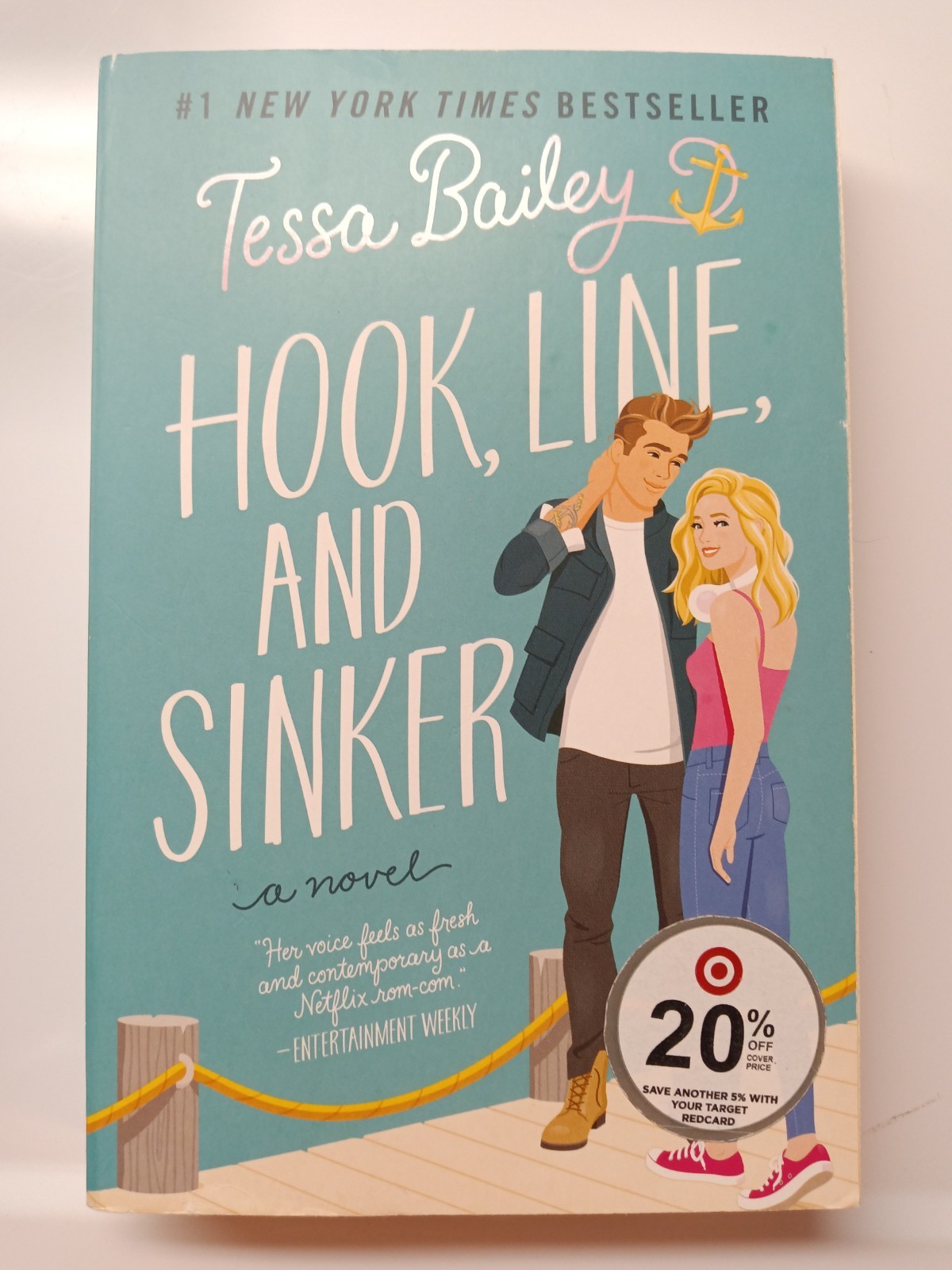Hook, Line, and Sinker Tessa Bailey 2022 HarperCollins Pub. New Paperback Novel