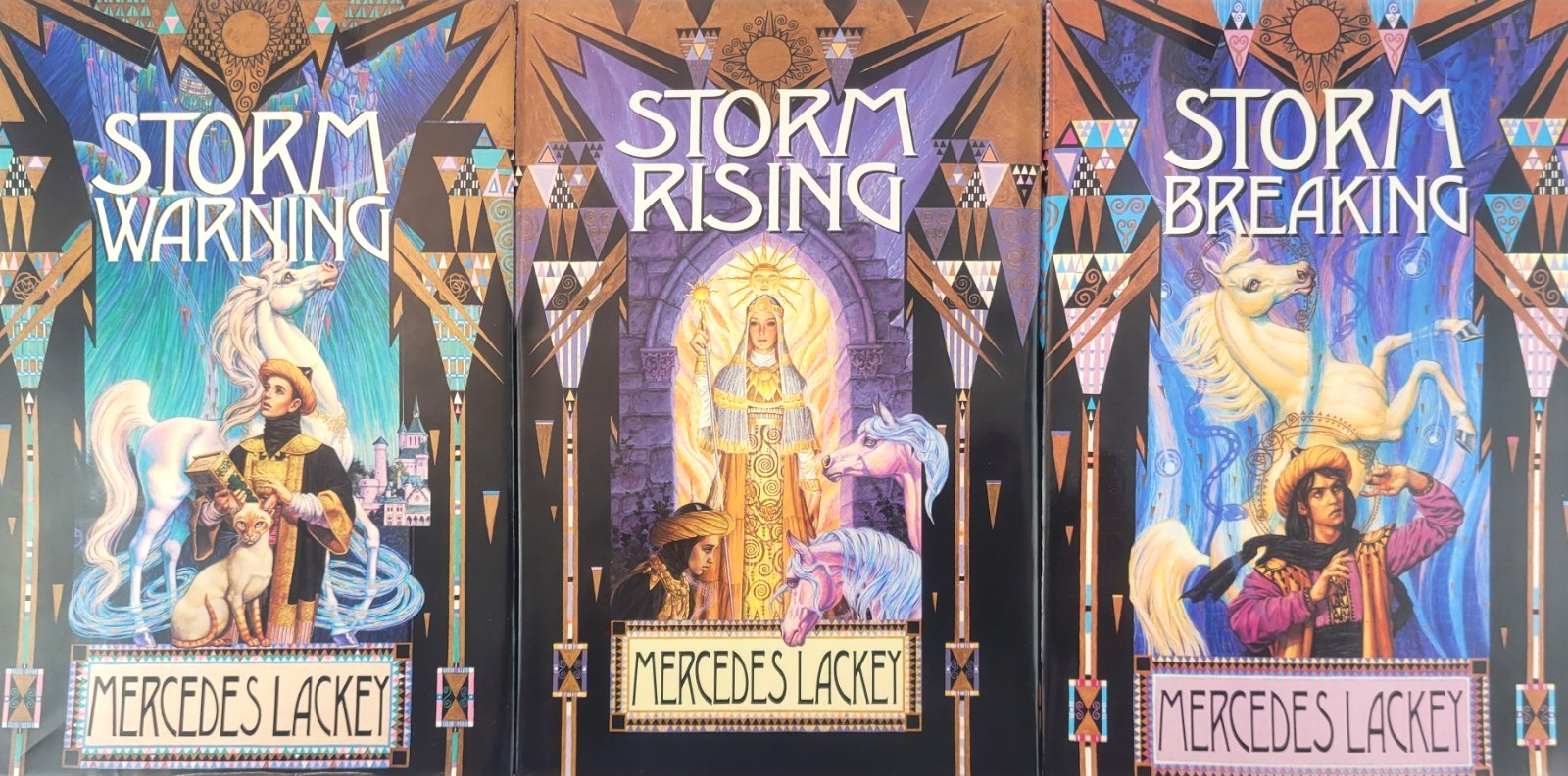 Mage Storms Trilogy Mercedes Lackey Hardcover BCE Storm Warning Rising Breaking