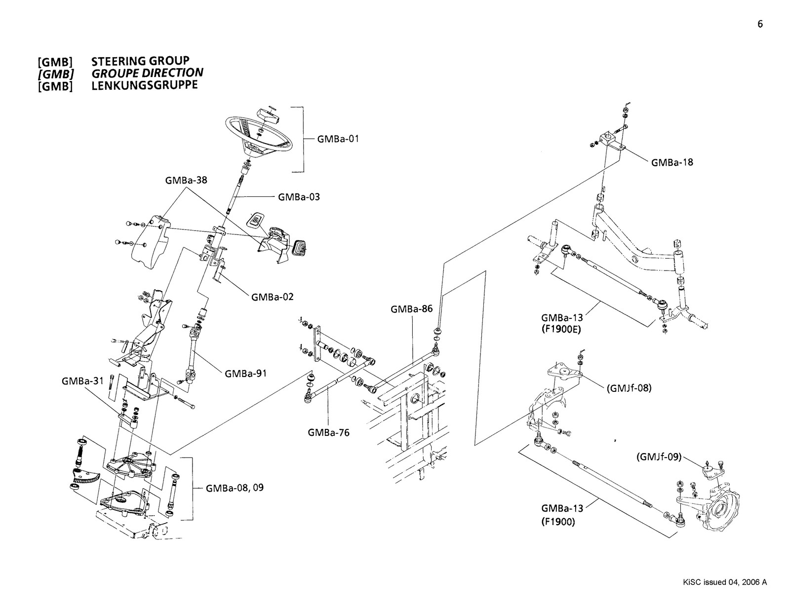 KUBOTA F1900 F1900E Flat-Rate Schedule Manual 2006 – WIRE BOUND – TOUGH COVERS