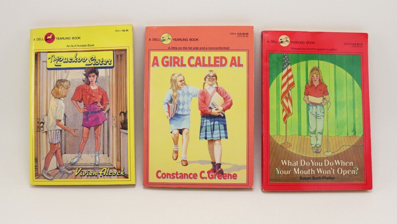 Lot Of 3 A Dell Yearling Books, Mixed Lot Of Vintage Paperbacks 1981, (2) 1988