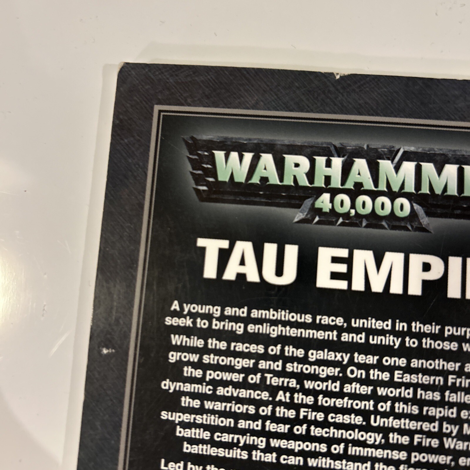 Warhammer 40k Codex: Tau Empire 2005 4th Ed – Not Hard Cover