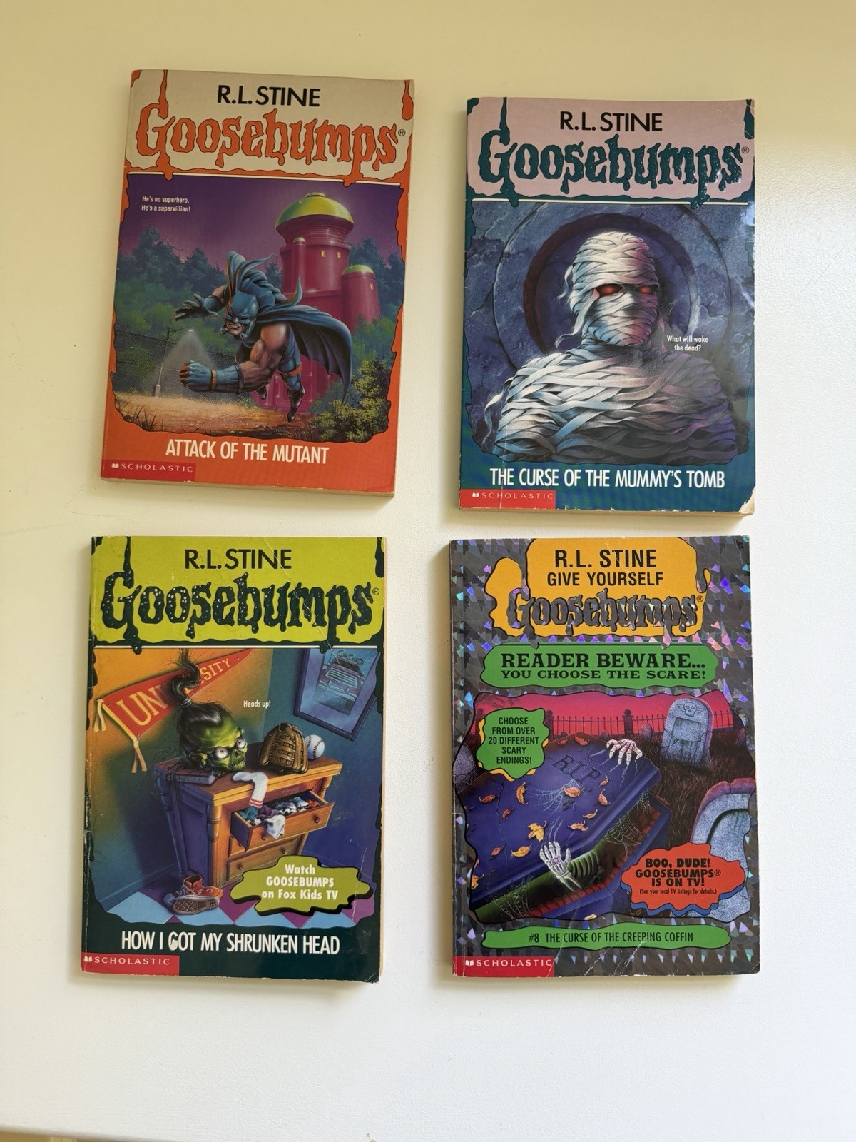 R.L. Stine Goosebumps Book Bundle Lot Of 4 1st Edition 1st Print Fast Ship VG+