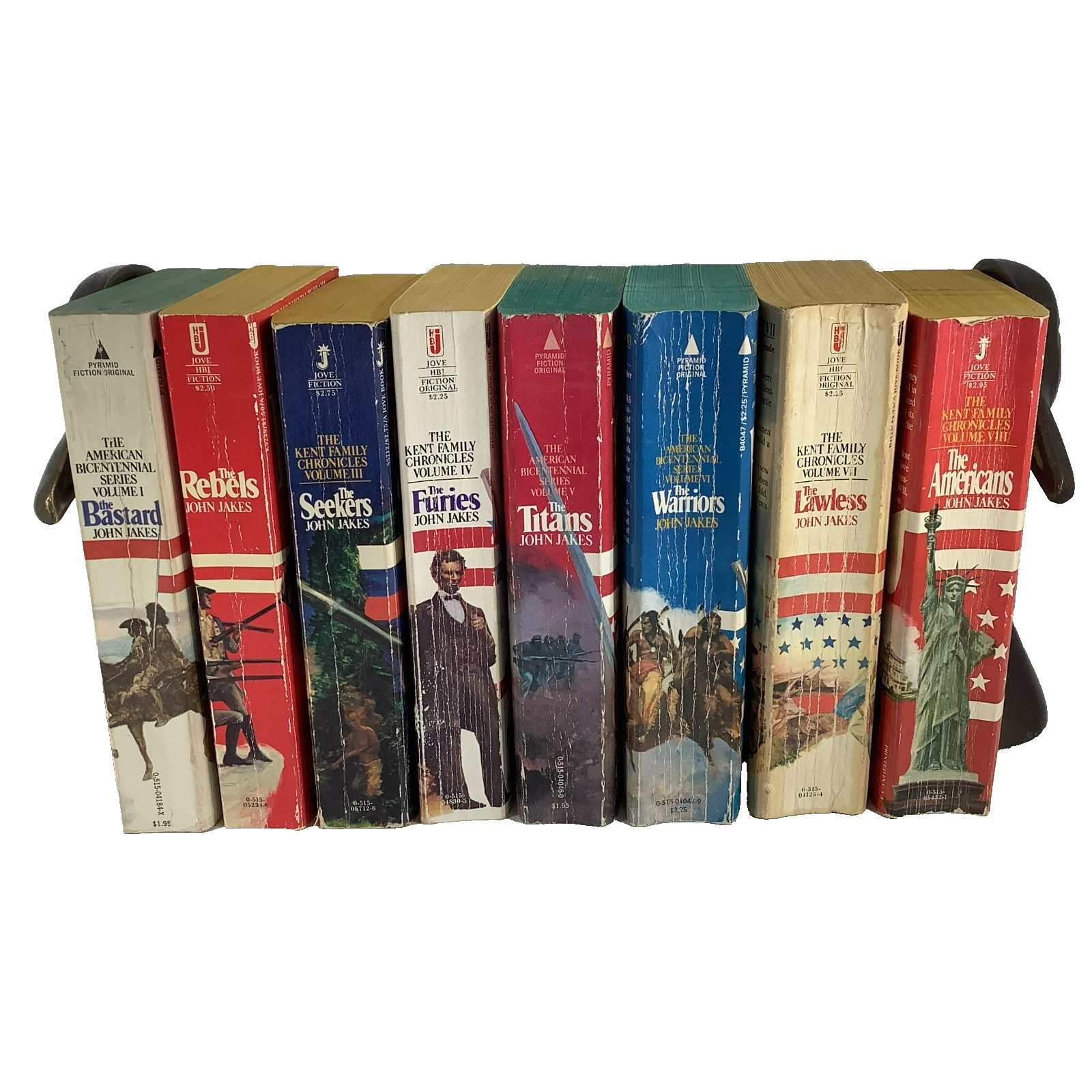 John Jakes The Kent Family Chronicles Complete Series 1-8 Vintage 70s PBs VG