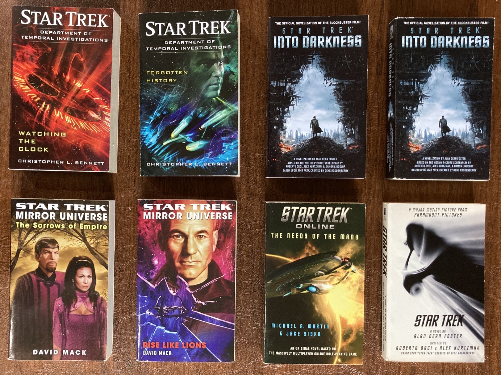STAR TREK 2002-2016 FROM MY COLLECTION – CHOICE – PAPERBACKS – VERIOUS SERIES