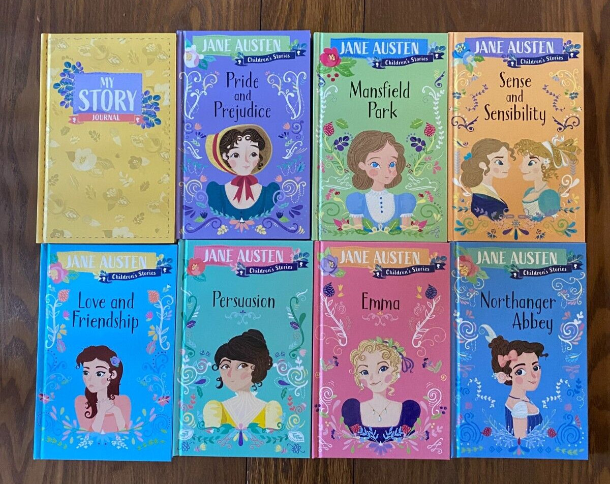Jane Austen Children’s Stories 7 mini novels + 1 Journal 2022 Complete Set of 8