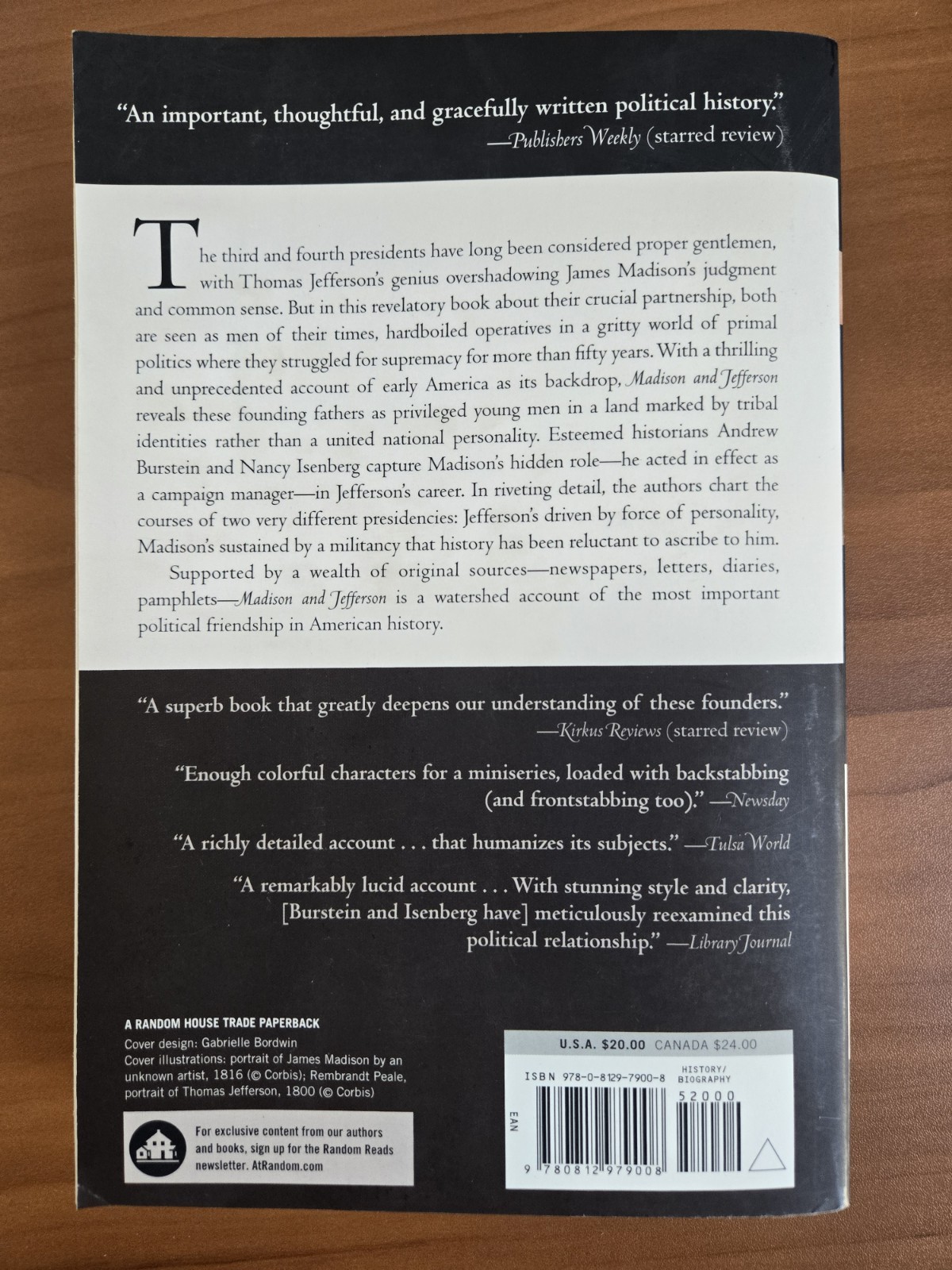 Madison and Jefferson Paperback Nancy, Burstein, Andrew Isenberg J71