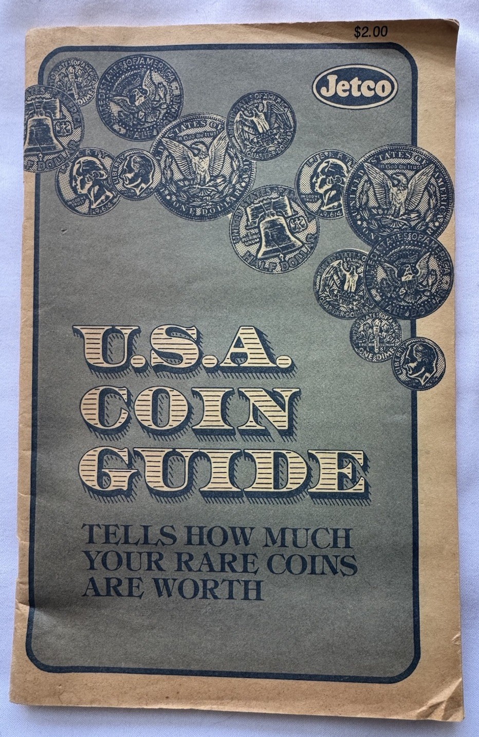 Vintage Jetco USA Coin Guide Rare Coin Worth 8 1/4” X 5.5” Jack Aboff 62 Pages