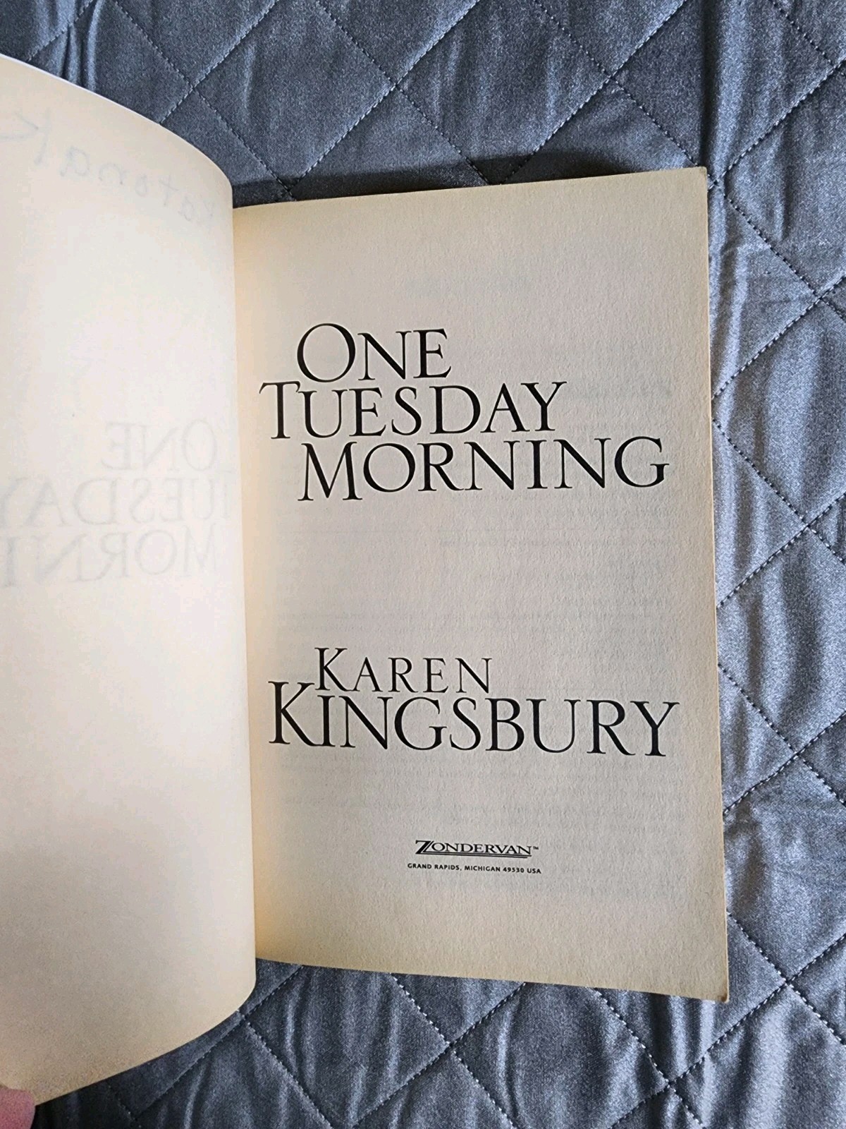 One Tuesday Morning (paperback) by Karen Kingsbury