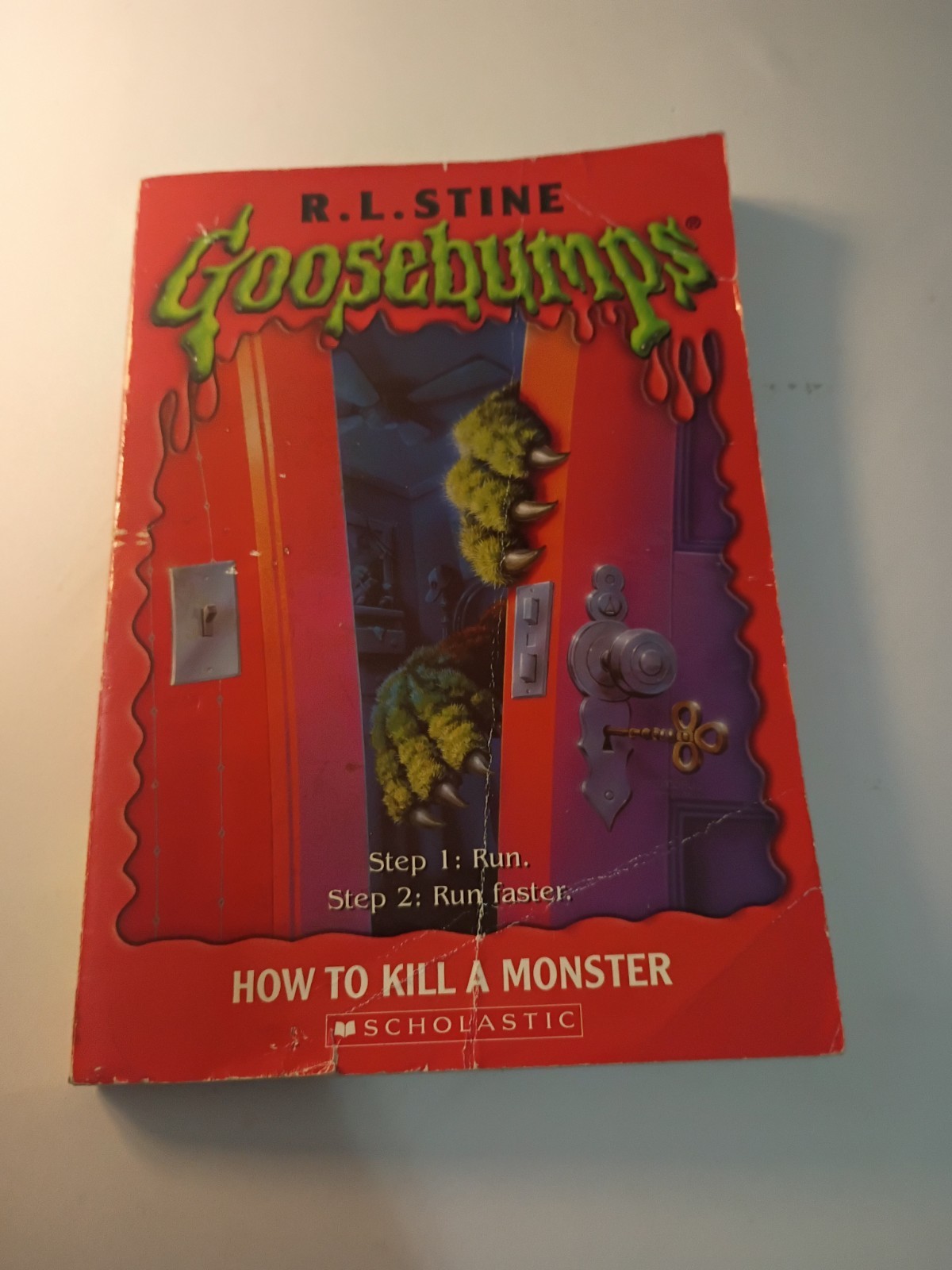 1st Print #46 How to Kill A Monster Goosebumps Paperback Book RL Stine 1996
