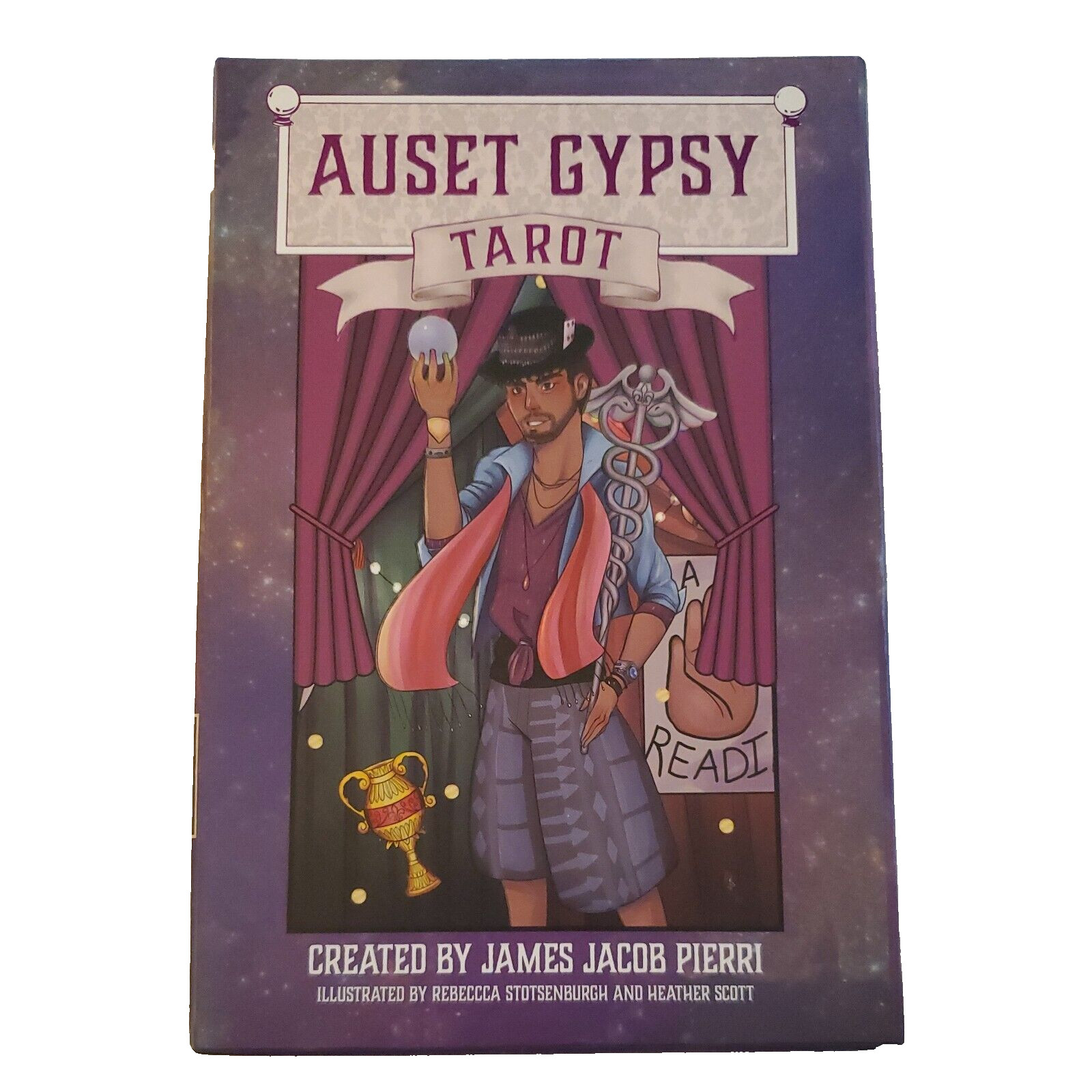 Auset Gypsy Tarot Kit Card Deck & Book by James Jacob Pierri Box Set Manual