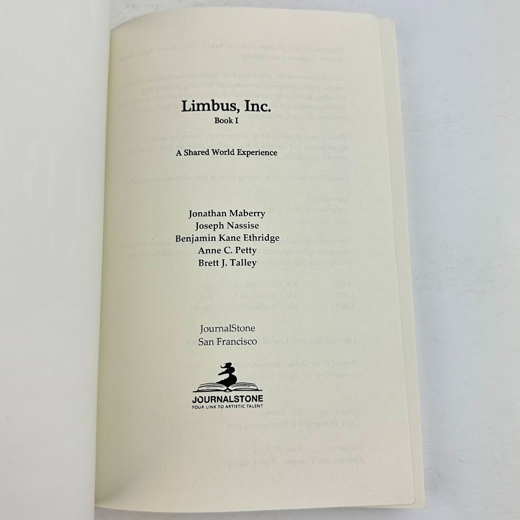 Limbus Inc. Book I – Multiple Authors Large Paperback Horror Science Fiction