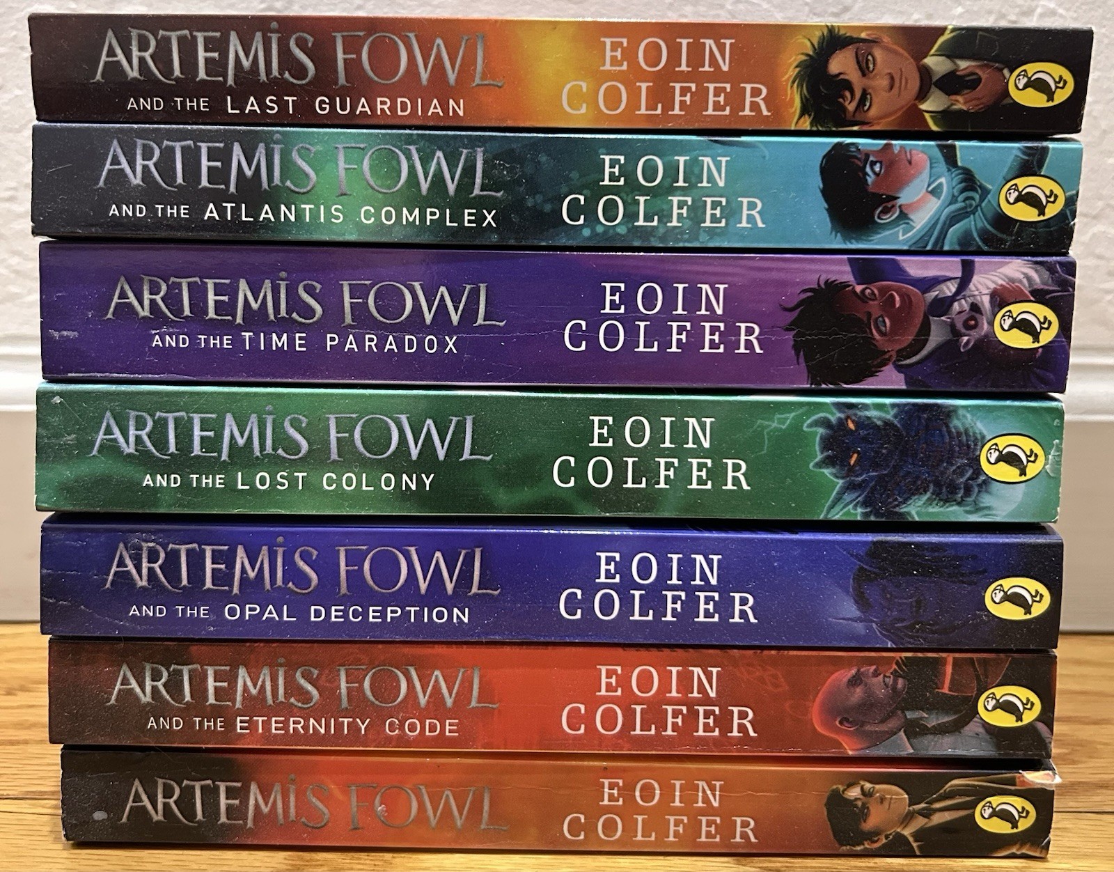 Lot ARTEMIS FOWL by Eoin Colfer 1,3,4,5,6,7,8 [missing #2] PB Paperback Books