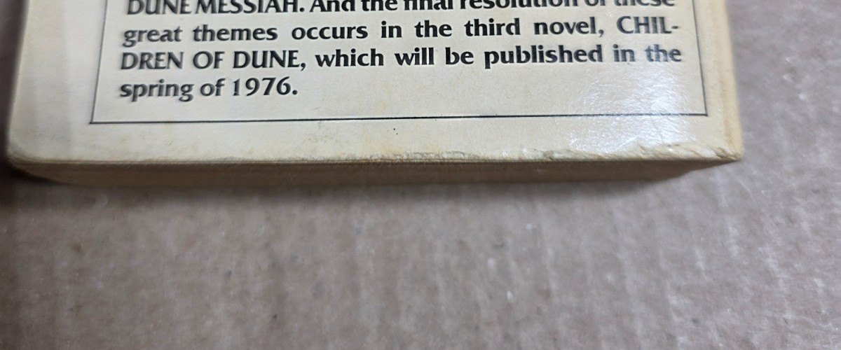 Dune by Frank Herbert paperback book Berkley 1975