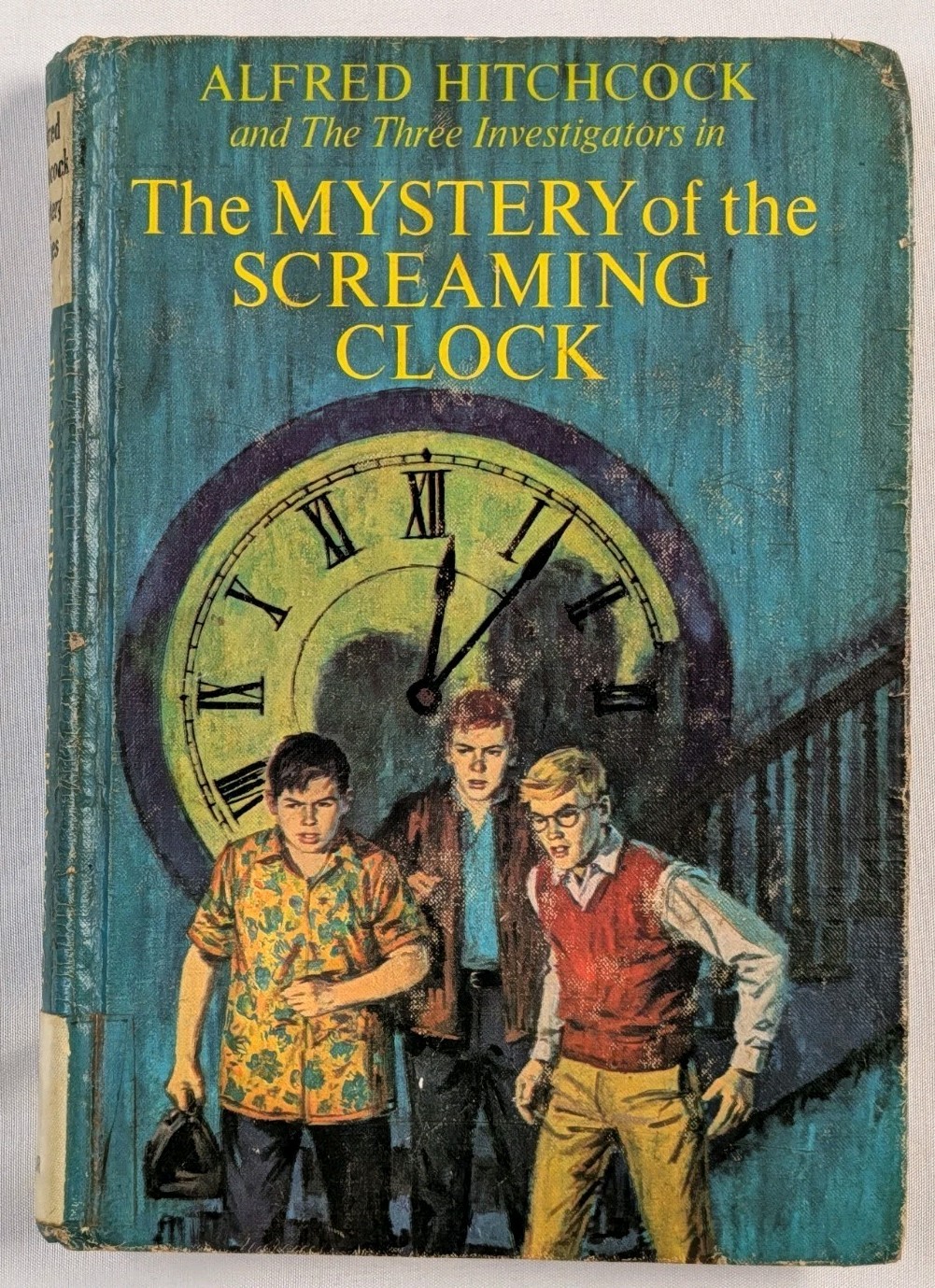 1968 Three Investigators #9 Mystery Screaming Clock Hitchcock Ex-Library HC