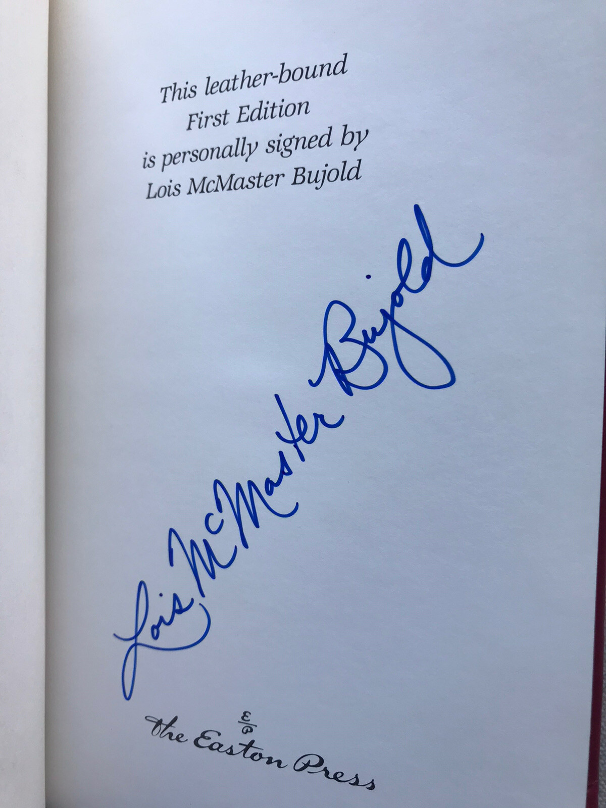 Borders of Infinity Signed Lois McMaster Bujold +2 (Easton Press, Leather, 1st)