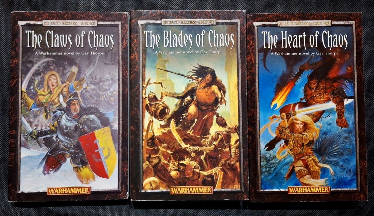 Warhammer Slaves To Darkness Trilogy Gav Thorpe 1, 2, 3 PBs Unread