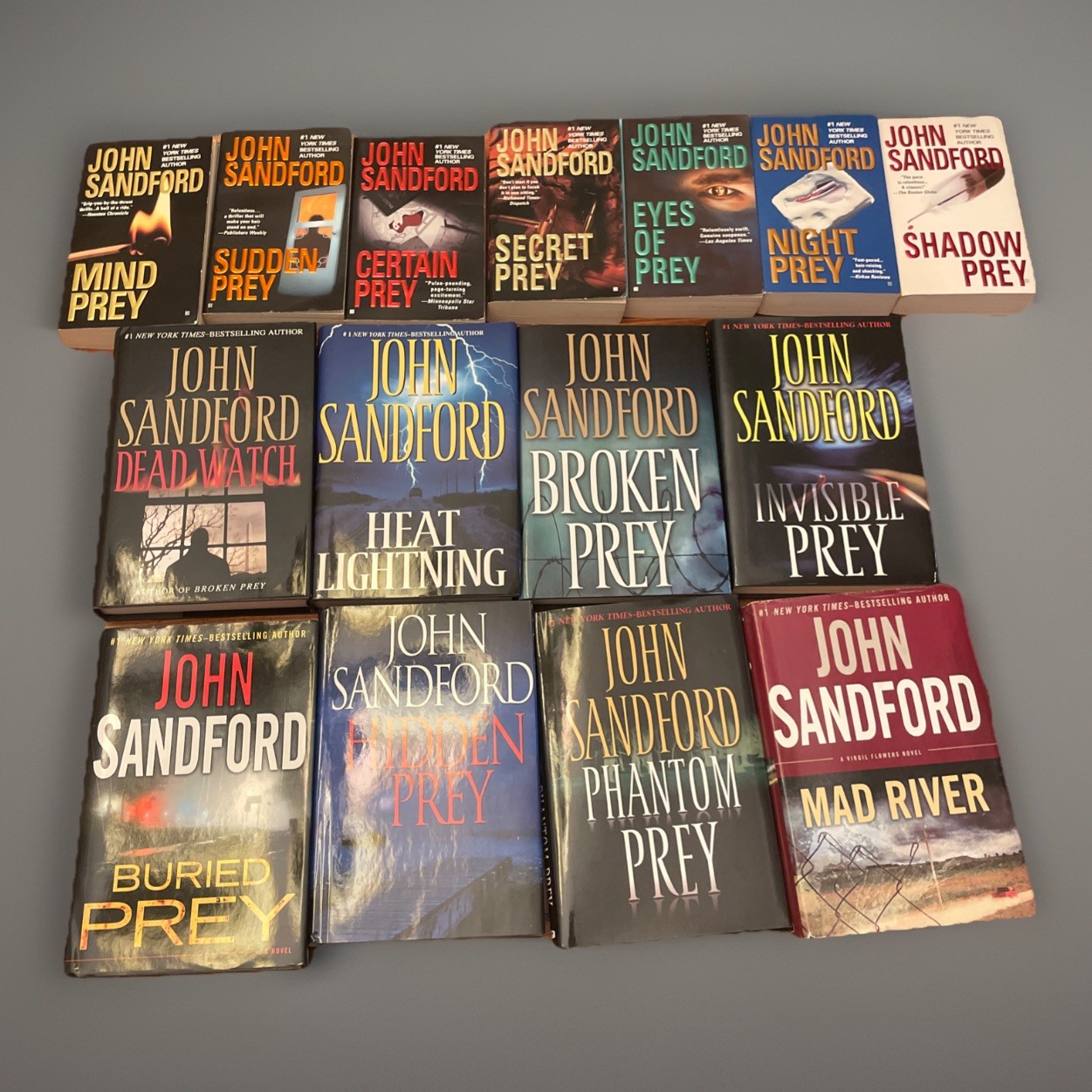 Big Lot 15 John Sandford Prey 7 Pb 8 Hardcover Books