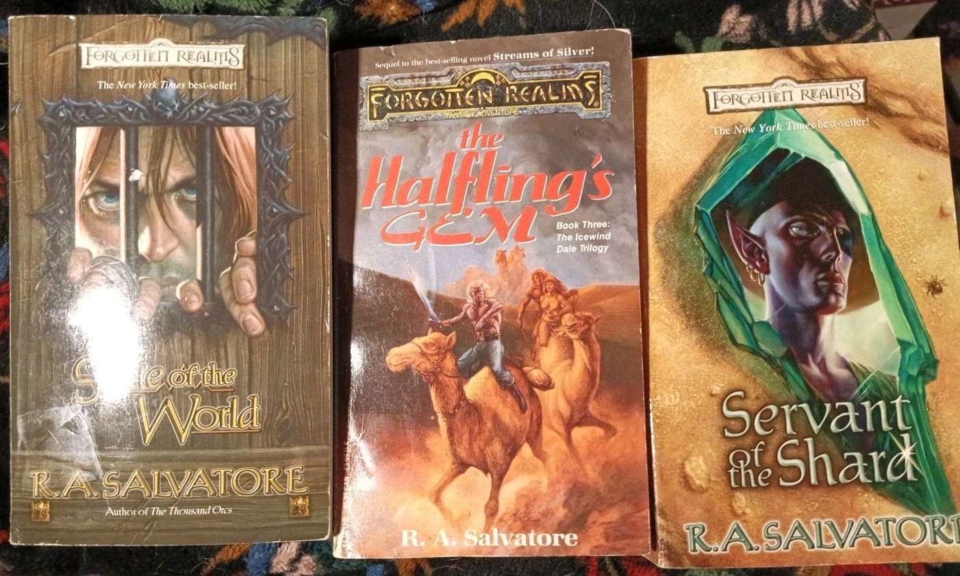 Lot Of 3 R A Salvatore Forgotten Realms Fantasy Paperback Books Mixed Lot Drizzt