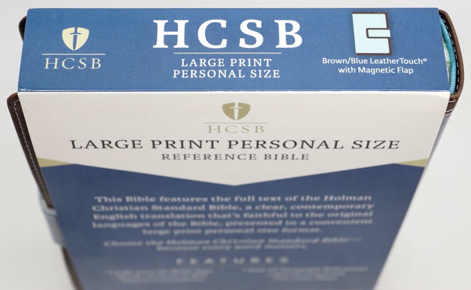 HCSB Large Print Personal Size Reference Bible Holman Magnetic Flap Red Letter