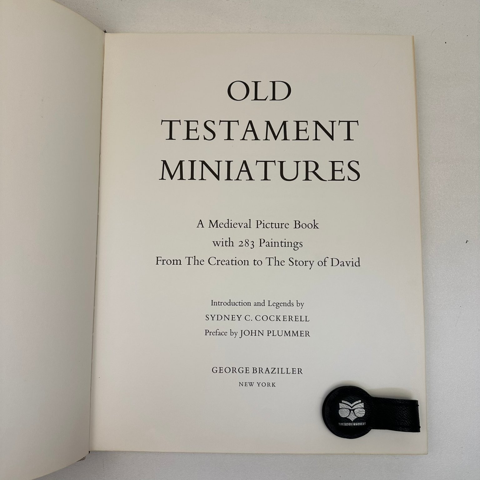 Old Testament Miniatures Cockerell 1973 Illustrated Facsimile George Braziller