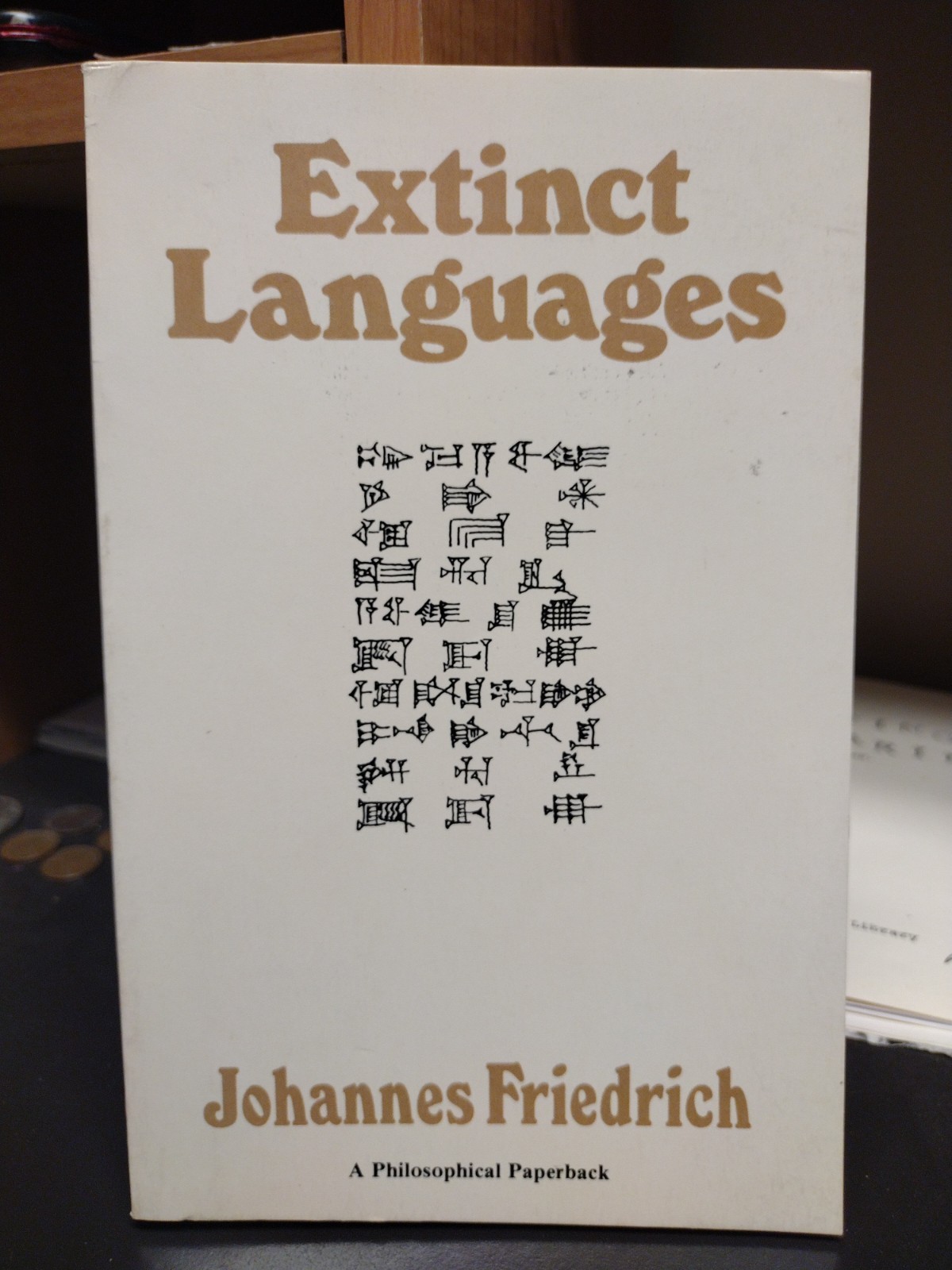 Extinct Languages Johannes Friedrich A Philosophical Library Paperback