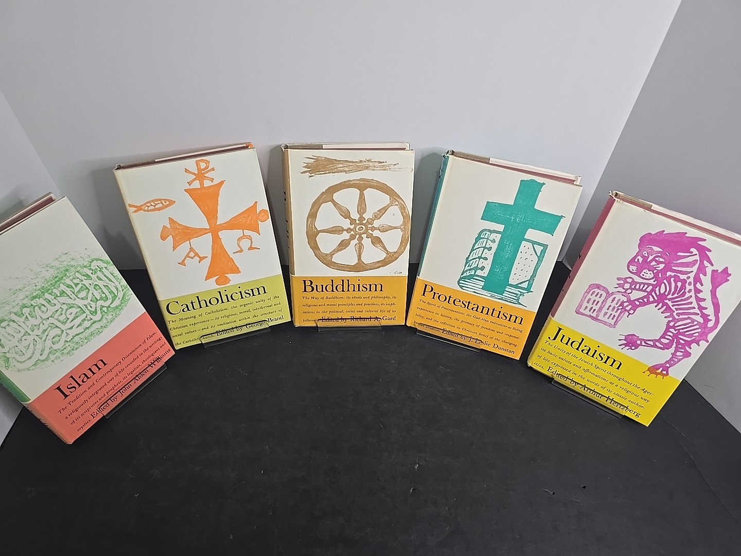Religions of Man 5-Book HC Set (1961 George Braziller) Judaism Islam Buddhism…