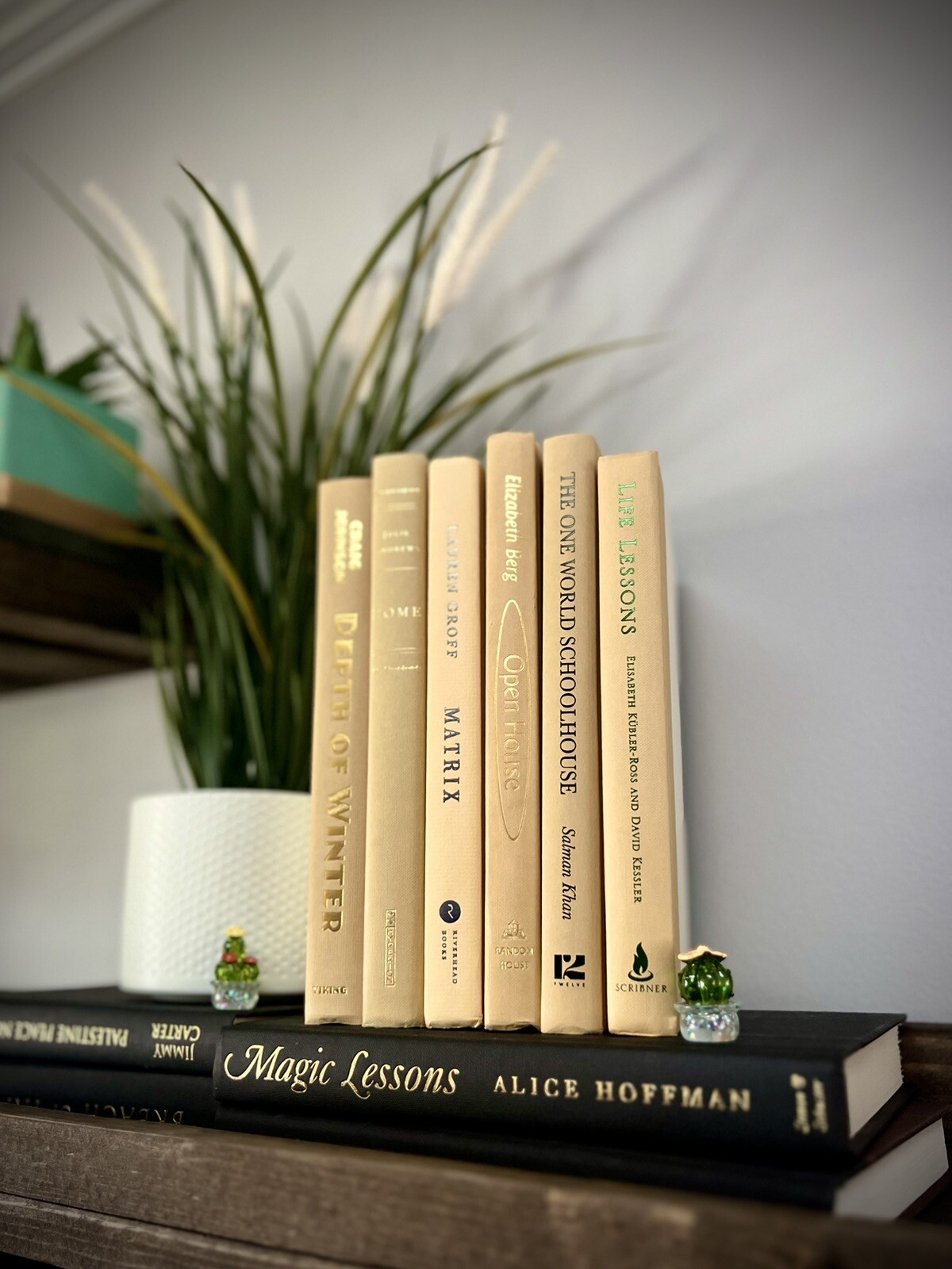 Stack of 6 colorful books for Decorating Staging | Book Decor| Home Decor.