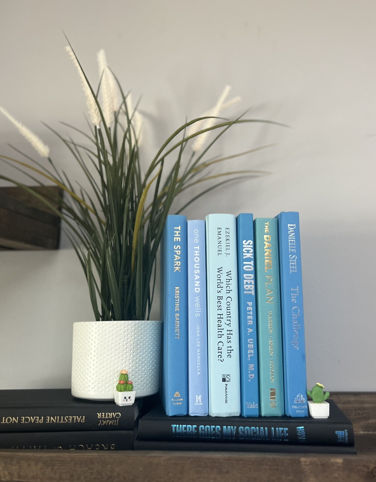 Stack of 6 colorful books for Decorating Staging | Book Decor| Home Decor.
