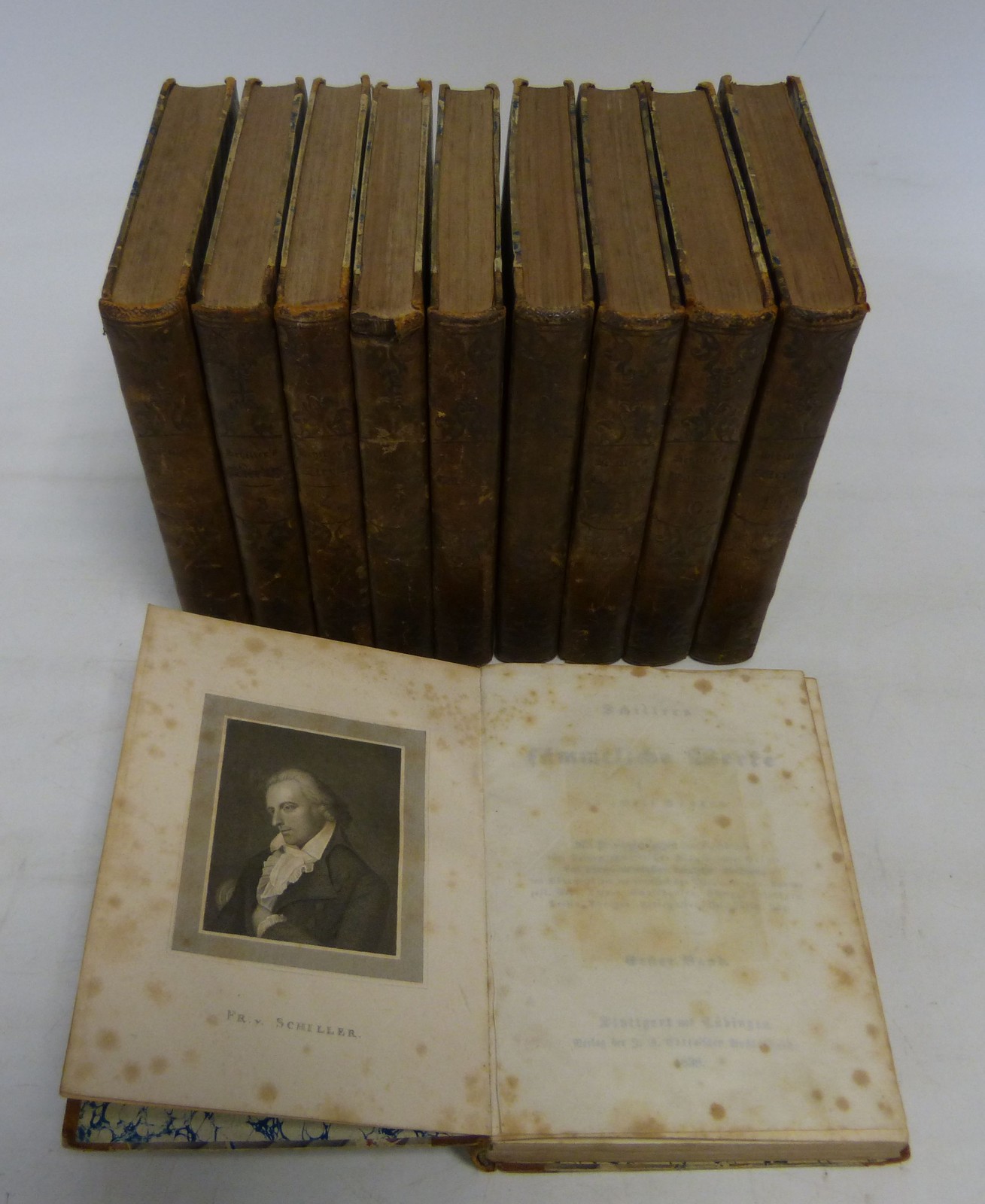 Schillers sämmtliche Werke in zwölf Bänden, Band 1-4 & 6-11. Schiller, Friedrich