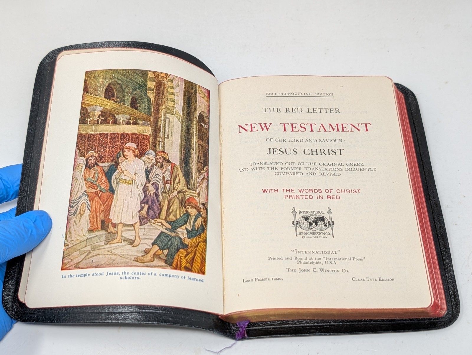 Ancient Accepted Scottish Rite Freemason Masonic Bible New Testament VTG 1930s