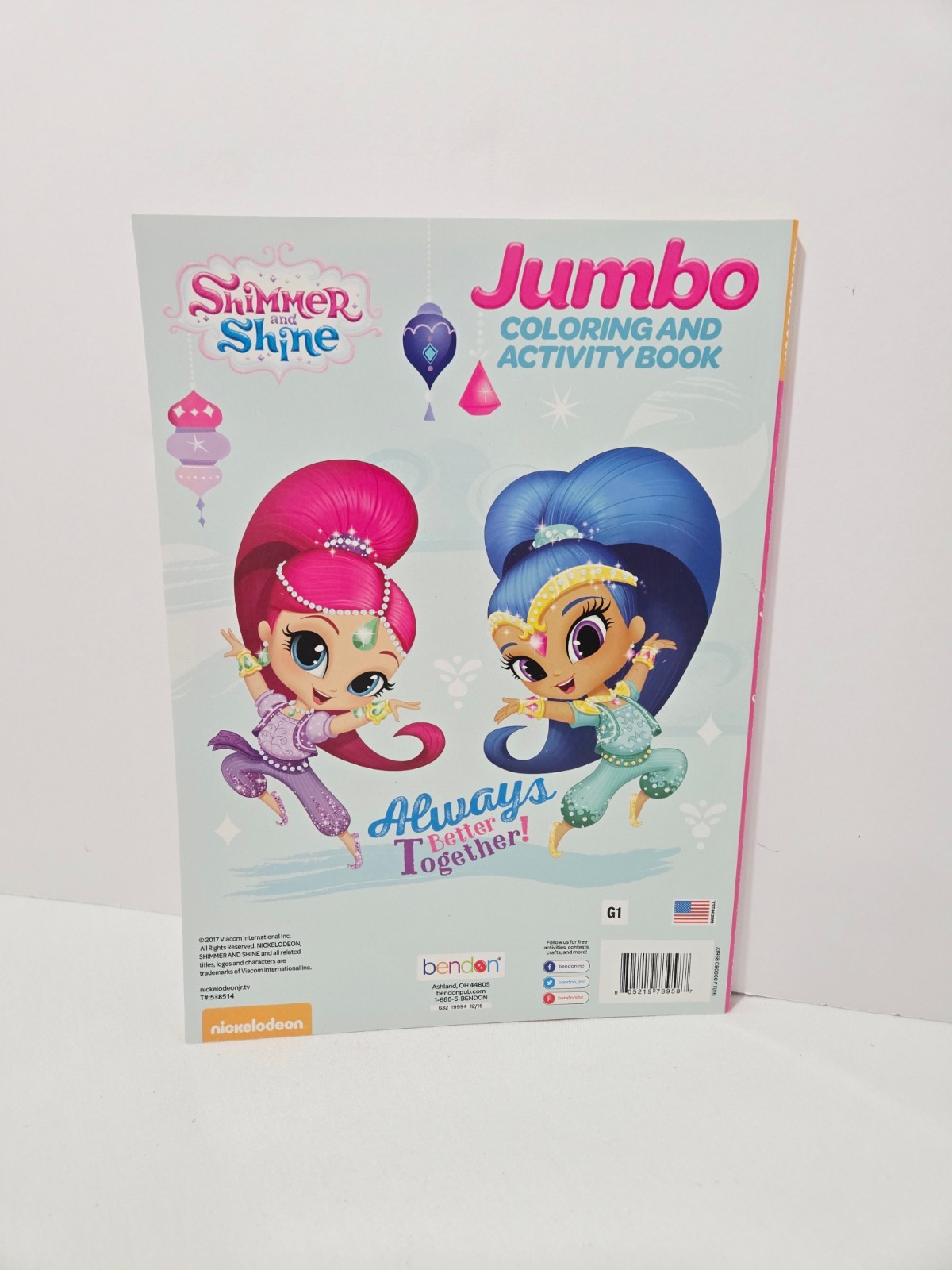 NEW Shimmer & Shine Coloring & Activity Book Always Better Together!