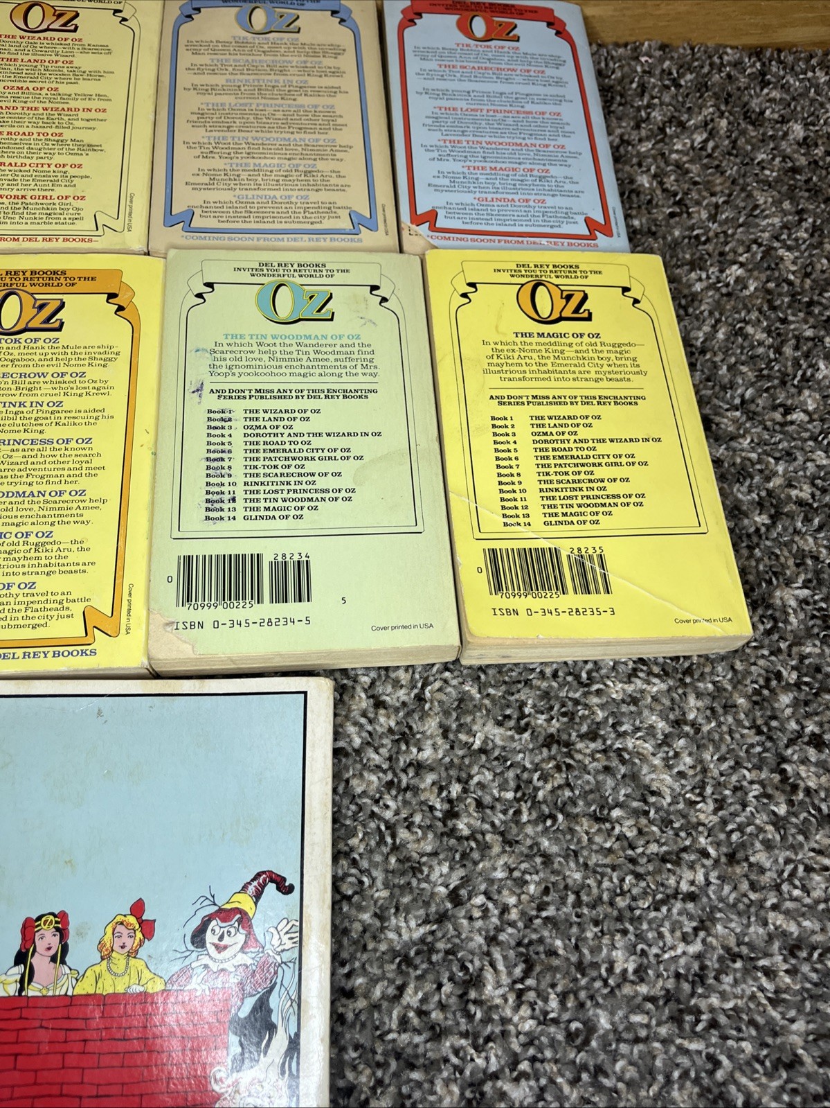 Lot of 9 The Land of Oz Paperback Books L. Frank Baum (3 & 6 – 13).